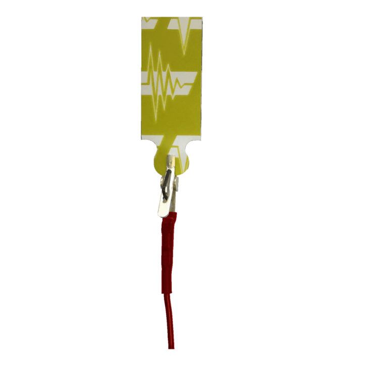 Elektrodenkabel mit Mini-Krokodilklemmen rot